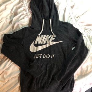 Grey Nike cowl neck sweatshirt